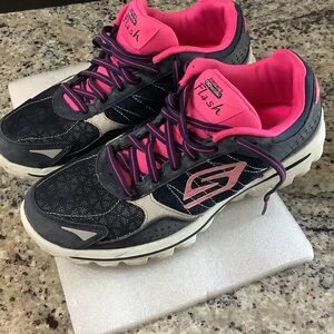 Skechers Women's Flash Sneakers - Navy and Pink
